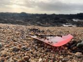 Plastique découvert dans la laisse de mer par les agents de terrain. 